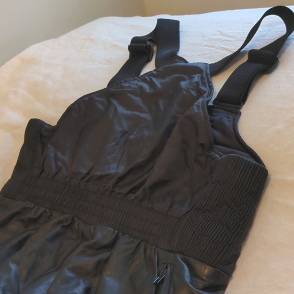 Vintage Arctic Cat Leather Snowmobile Bib Pants - Picture 8 of 9